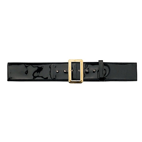 Featured Image for Glossy Patent Leather Santa Belt