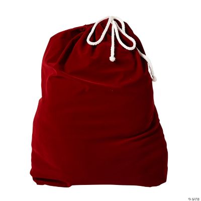 Featured Image for Burgundy Velvet Santa Toy Bag