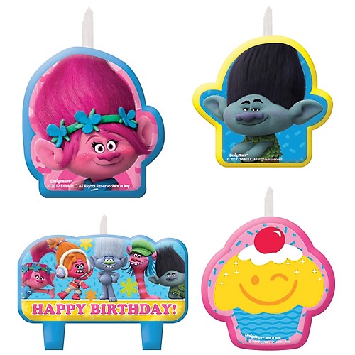 Featured Image for Trolls Birthday Candle Set – Pack of 4