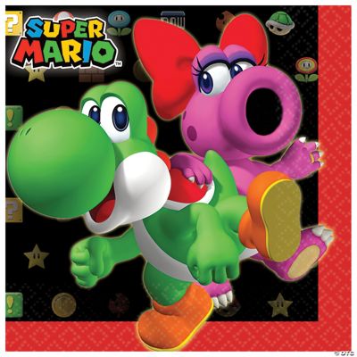 Featured Image for 5″ Super Mario Bev Napkins – Pack of 16