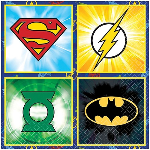 Featured Image for 5″ Justice League Bev Napkins – Pack of 16