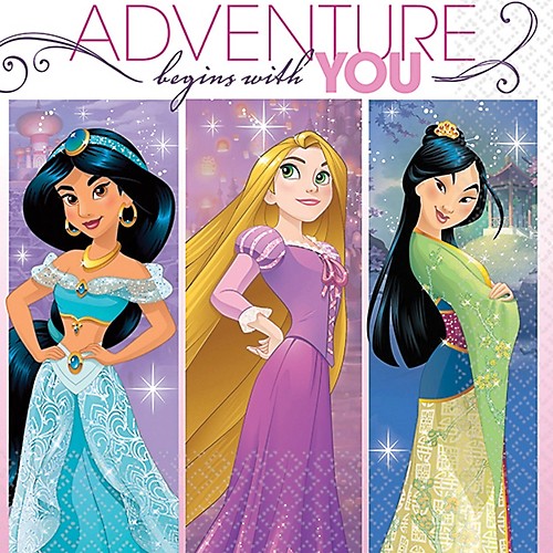 Featured Image for 5″ Disney Princess Bev Napkin – Pack of 16