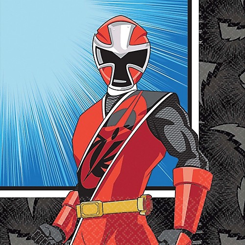 Featured Image for 5″ Power Rangers Bev Napkins – Pack of 16