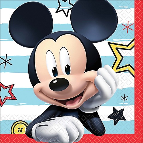 Featured Image for 5″ Disney Mickey Bev Napkins – Pack of 16