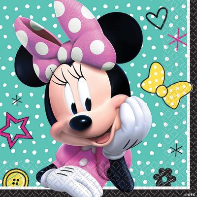 Featured Image for 5″ Minnie Helpers Bev Napkins – Pack of 16