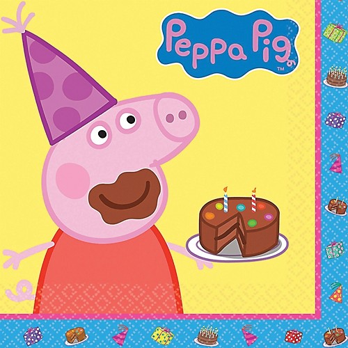 Featured Image for 6.5″ Peppa Pig Lunch Napkins – Pack of 16