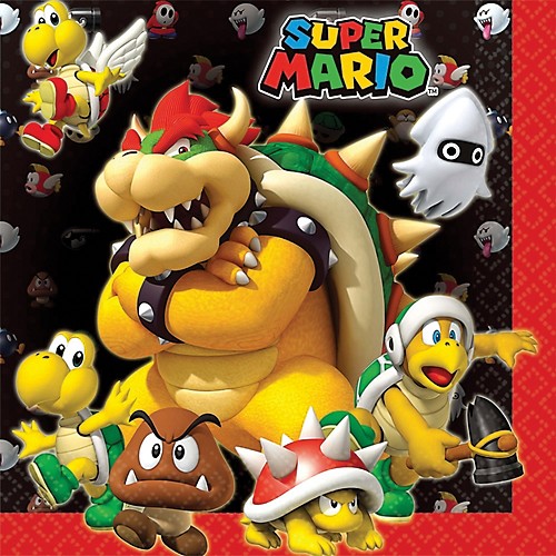 Featured Image for 6.5″ Super Mario Lunch Napkins – Pack of 16