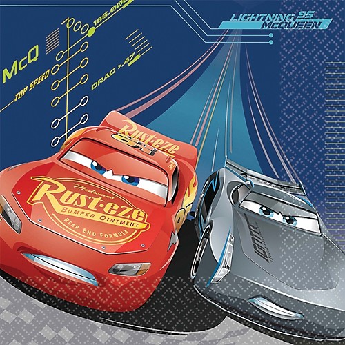Featured Image for 6.5″ Disney Cars 3 Lunch Napkin – Pack of 16