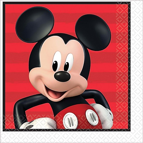 Featured Image for 6.5″ Disney Mickey Lunch Napkin – Pack of 16