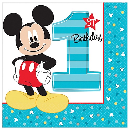 Featured Image for 6.5″ Mickey 1st Lunch Napkins – Pack of 16