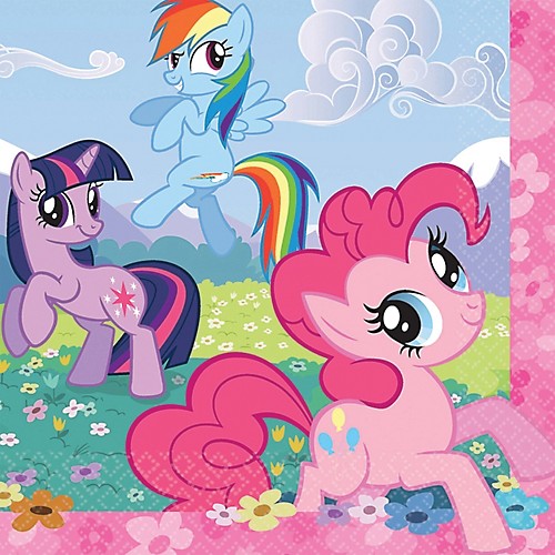 Featured Image for 6.5″ My Little Pony Lunch Napkins – Pack of 16