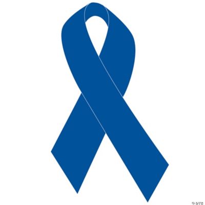 Fundraising For A Cause 250 Light Blue Ribbon Stickers - Large Ribbon (1  roll - 250 Stickers)