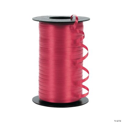 500 Yds. Red Crimped Polypropylene Curling Ribbon