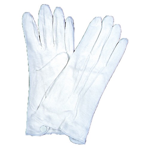 Featured Image for White Cotton Gloves with Snap