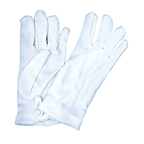 Featured Image for Men’s White Nylon Gloves with Snap