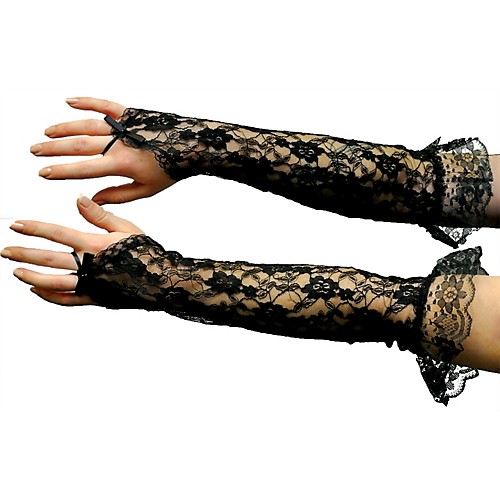 Featured Image for Gloves Bk Lace Fingerless Elbow