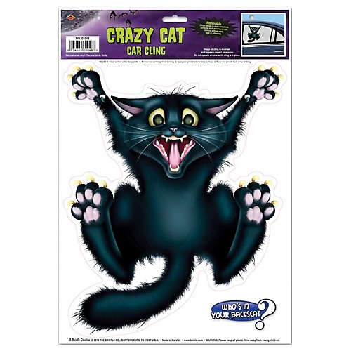 Featured Image for Crazy Cat Car Cling