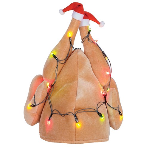 Featured Image for Light-Up Christmas Turkey Hat
