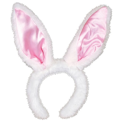 Featured Image for Bunny Ears White with Pink Satin