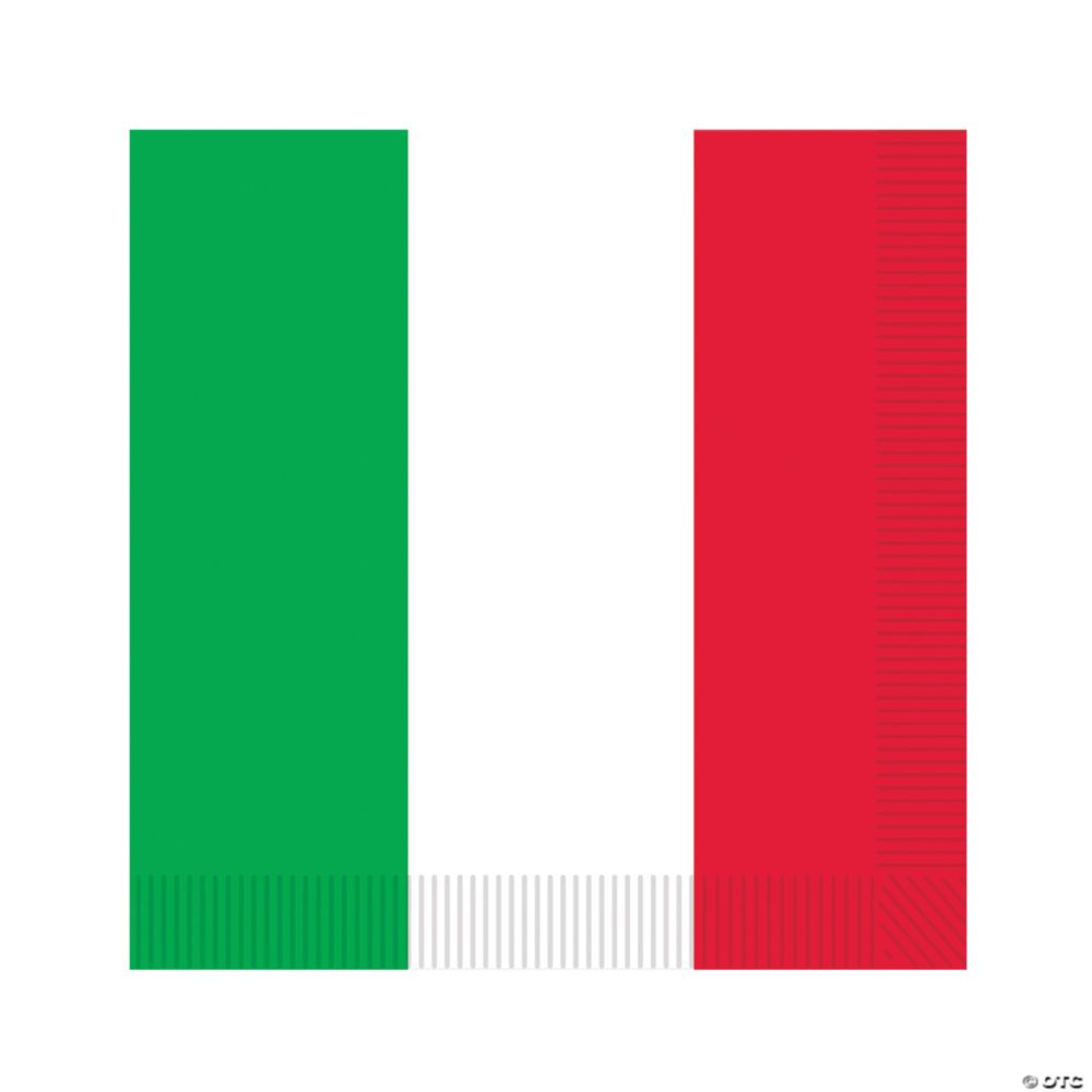 Red White and Green Napkins