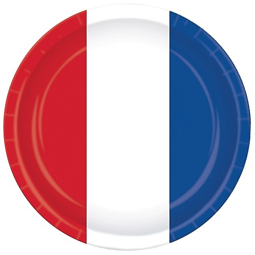 Featured Image for 9″ Red White Blue Plates – Pack of 8