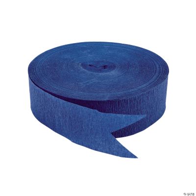 500 ft. Jumbo Blue Crepe Paper Streamer Party Decoration 