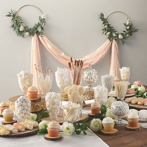 Mint Green And Gold Candy Buffet Cart Sweets Personalised Wedding Sign 