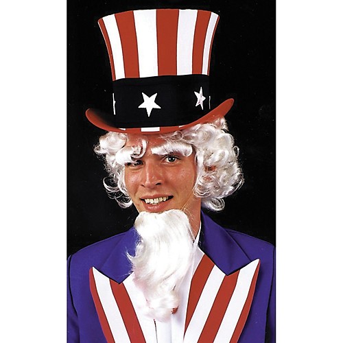 Featured Image for Uncle Sam Wig, Goatee & Eyebrows Set