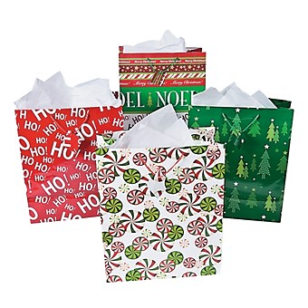 Christmas Gift Wrap, Tissue, Bags, Boxes & Ribbon