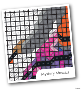 MindWare Color By Number Mystery Mosaics: Libro 16, Puzzle Da Colorare Con Mosaici Nascosti, Per Bambini E Adulti