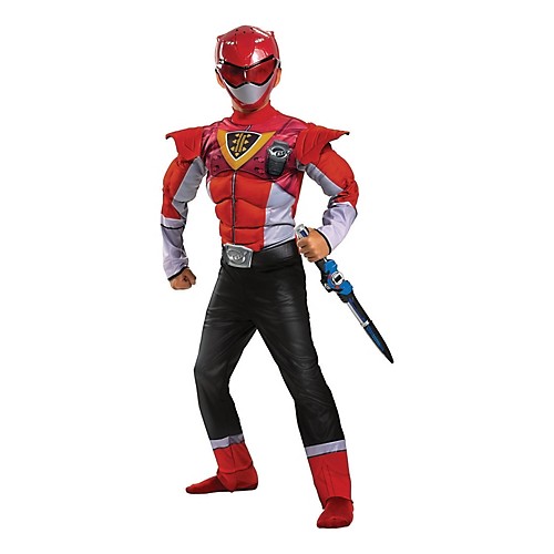 Featured Image for Boy’s Red Ranger Power-Up Mode Classic Muscle Costume – Mighty Morphin
