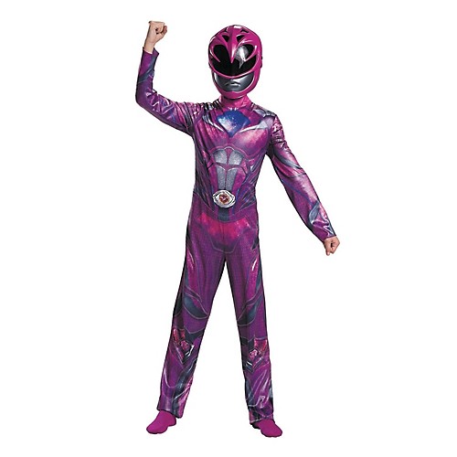 Featured Image for Girl’s Pink Ranger Classic Costume – Power Rangers Movie 2017