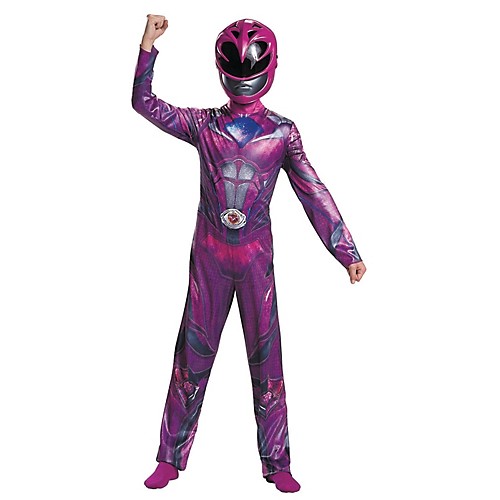 Featured Image for Girl’s Pink Ranger Classic Costume – Power Rangers Movie 2017