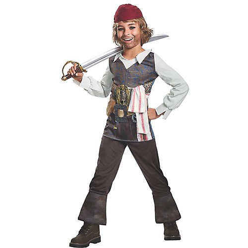 Featured Image for Boy’s Captain Jack Classic Costume – Pirates Of The Caribbean 5