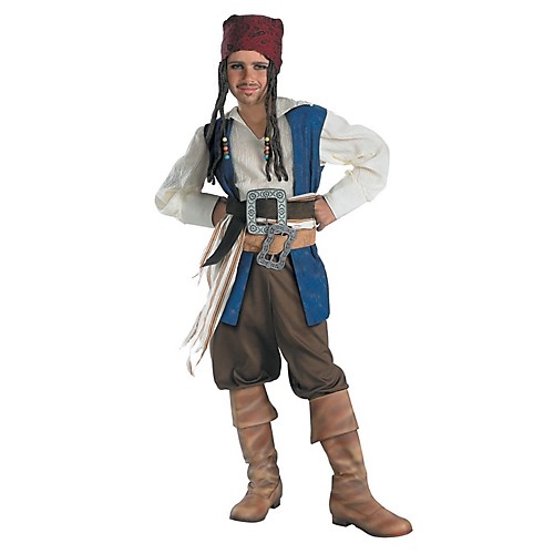 Featured Image for Boy’s Captain Jack Sparrow Classic Costume – Pirates Of The Caribbean