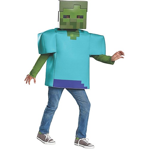 Featured Image for Boy’s Zombie Classic Costume – Minecraft