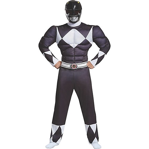 Featured Image for Men’s Black Ranger Classic Muscle Costume – Mighty Morphin