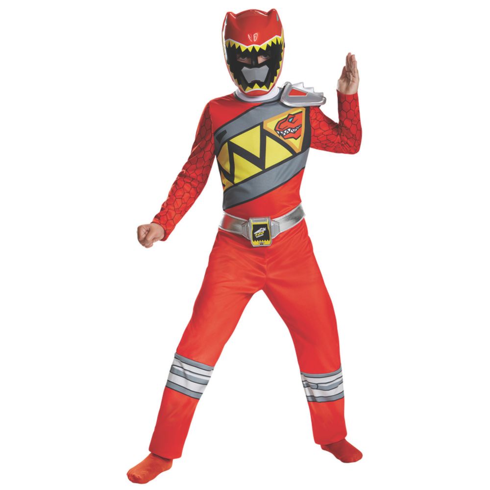 Boys Classic Red Ranger Dino Costume - Large From MindWare