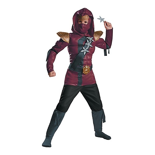 Featured Image for Boy’s Red Fire Ninja Muscle Costume