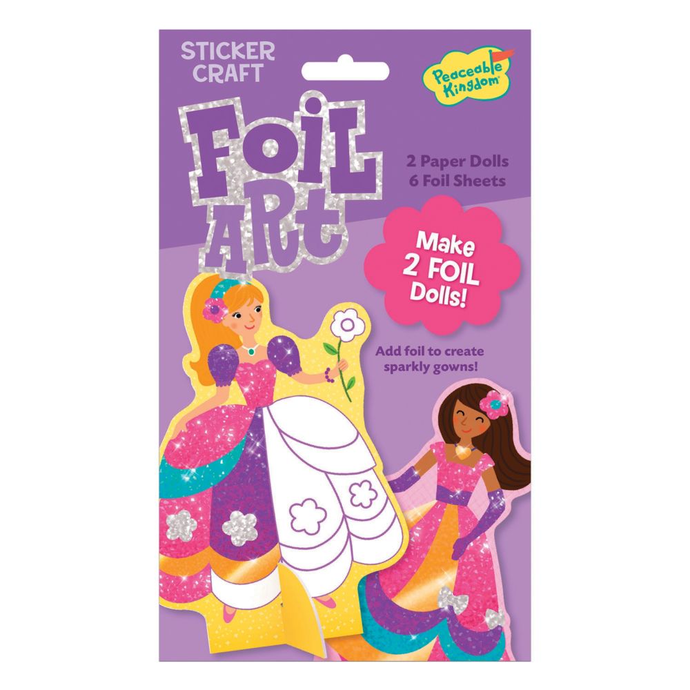 Fancy Gowns Foil Art Sticker Pack From MindWare