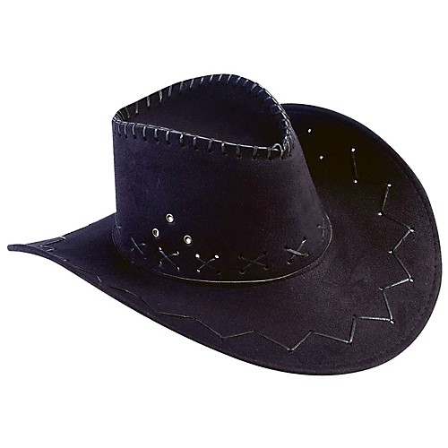 Featured Image for Hat Cowboy Flocked Black Adult