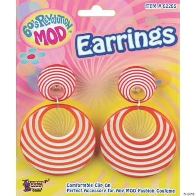 Featured Image for Mod Orange Swirl Earrings