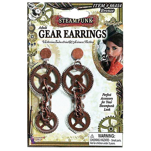 Featured Image for Steampunk Gear Earrings