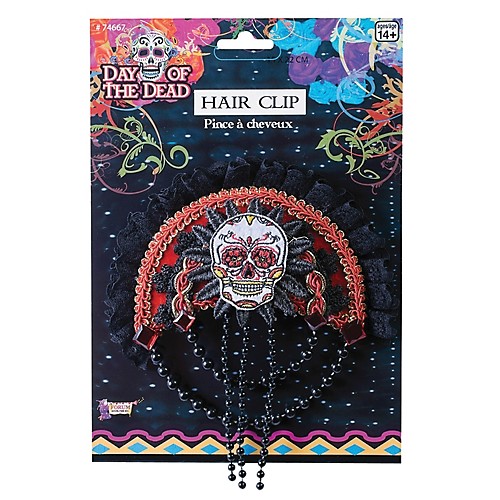 Featured Image for Day of Dead Skull Hairclip