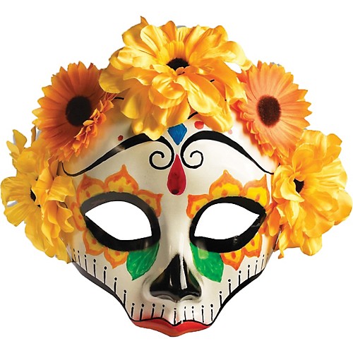 Featured Image for Women’s Day of Dead Mask with Flowers