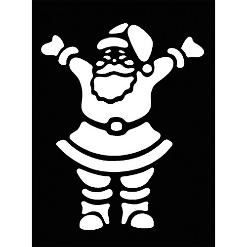 Featured Image for Stencil Happy Santa Brass
