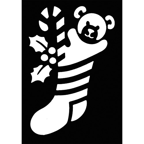 Featured Image for Stencil Stocking Bear Brass