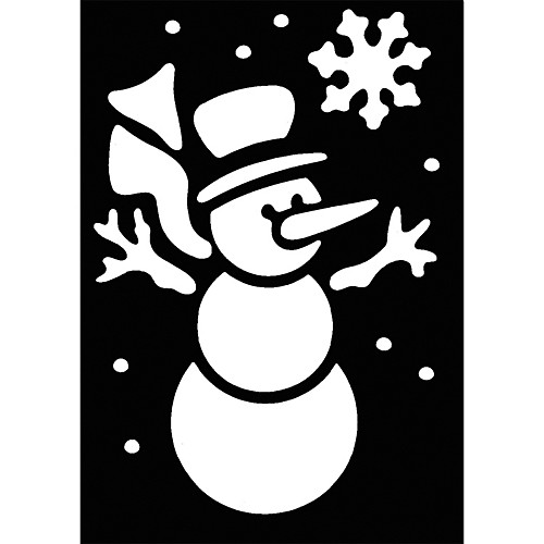 Featured Image for Stencil Snowman Brass
