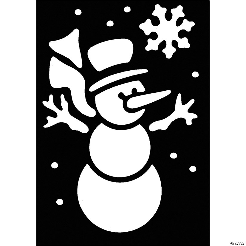 Christmas Snowman stencil 6 A5 to A0 14cm to 1.2 meters or bigger CMAS052 