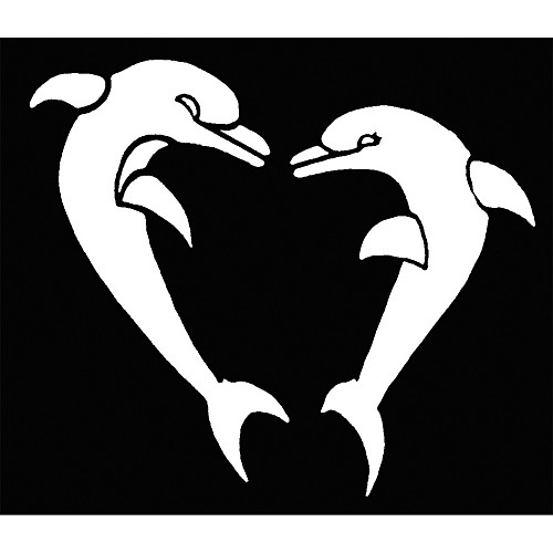 Featured Image for Stencil Heart Shapd Dolphins